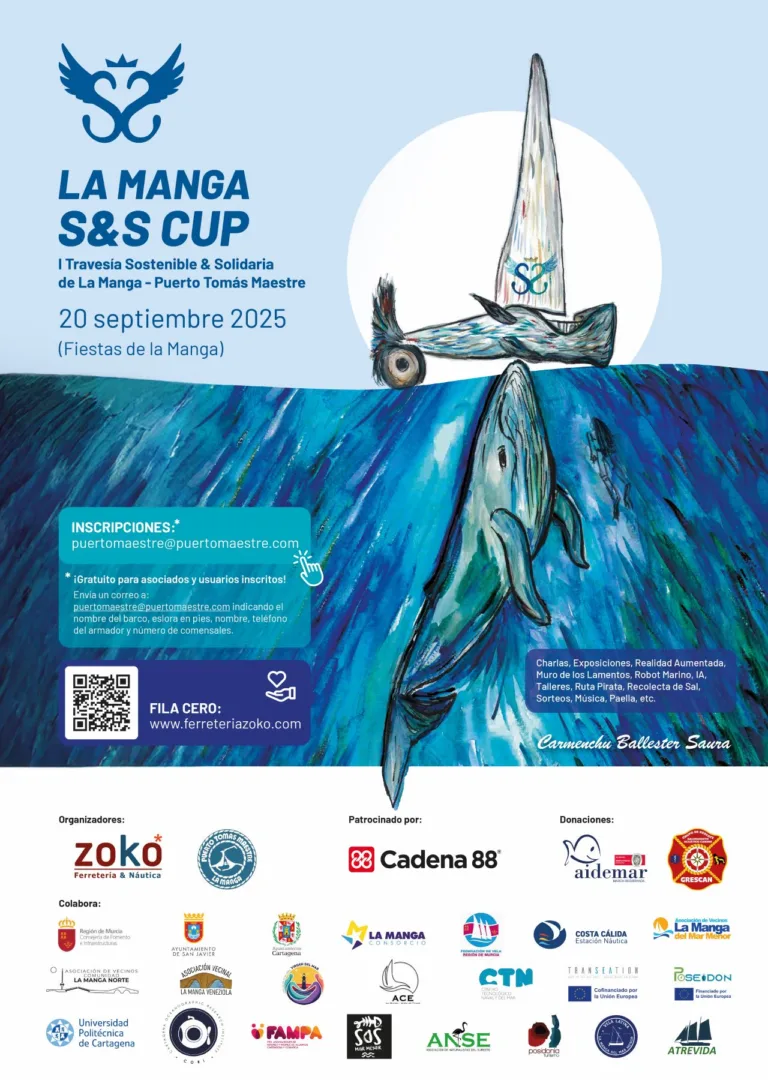 La I Travesía Sostenible y Solidaria de La Manga fusionará vela latina, innovación marina y activismo social por el Mar Menor