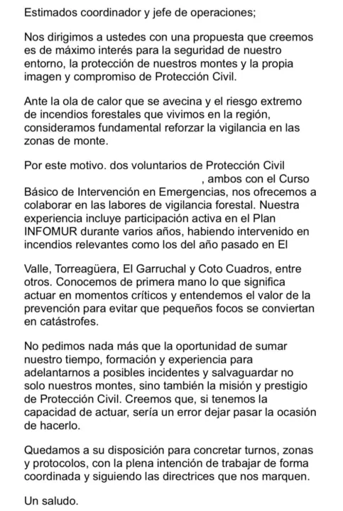 Fuentes de Protección Civil afirman que el Ayuntamiento de Murcia no activa a los voluntarios pese a la alerta naranja Fuentes de Protección Civil afirman que el Ayuntamiento de Murcia no activa a los voluntarios pese a la alerta naranja