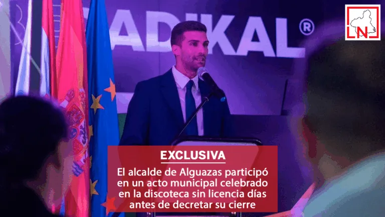 El alcalde de Alguazas participó en un acto municipal celebrado en la discoteca sin licencia días antes de decretar su cierre