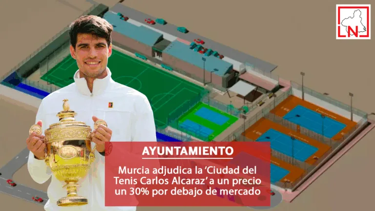 Murcia adjudica la ‘Ciudad del Tenis Carlos Alcaraz’ a un precio un 30% por debajo de mercado