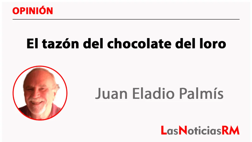 El tazón del chocolate del loro