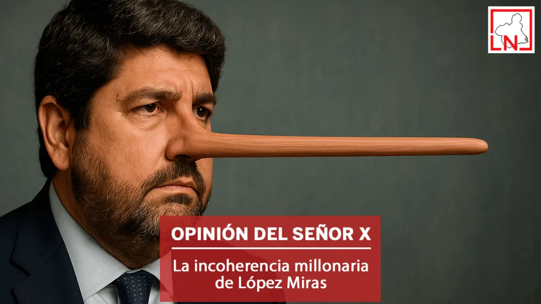 La incoherencia millonaria de López Miras