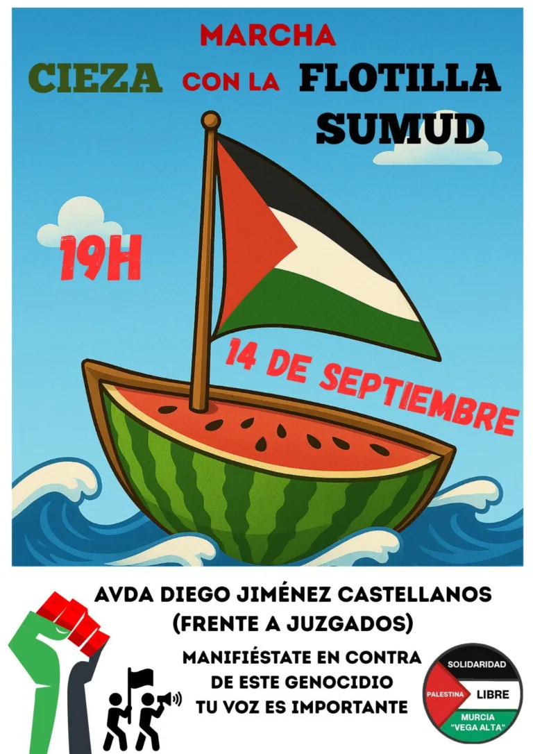 Colectivos de la Vega Alta convocan manifestación en apoyo al pueblo palestino