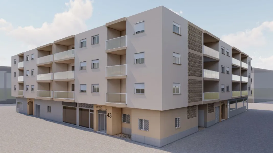 Obra edificio alcazar (002) Los Alcázares inicia la rehabilitación del Edificio Alcázar con fondos europeos