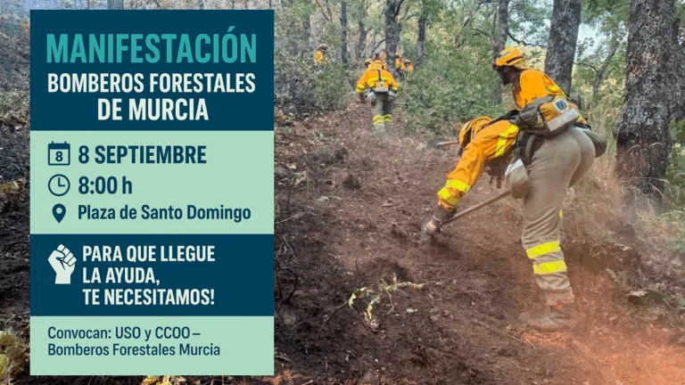 USO Murcia reclama un servicio de Bomberos Forestales 100% público y con prevención real