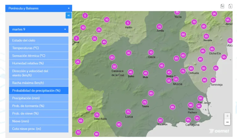Los Alcázares publica un bando con recomendaciones de prevención ante posibles lluvias torrenciales