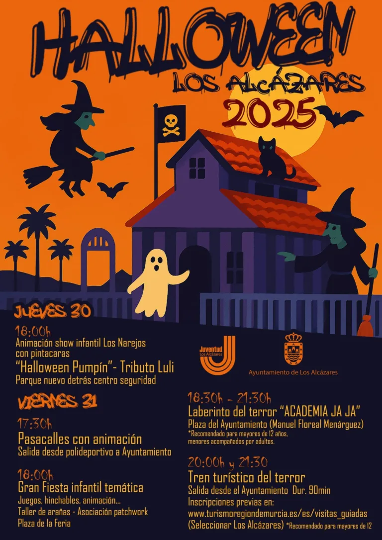 Los Alcázares celebra Halloween con un gran pasacalles y un laberinto del terror para todas las edades