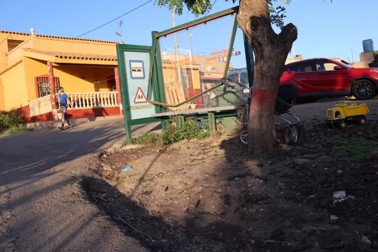 El PSOE denuncia el abandono de la carretera de El Cantal y exige una reparación urgente tras el hundimiento del firme