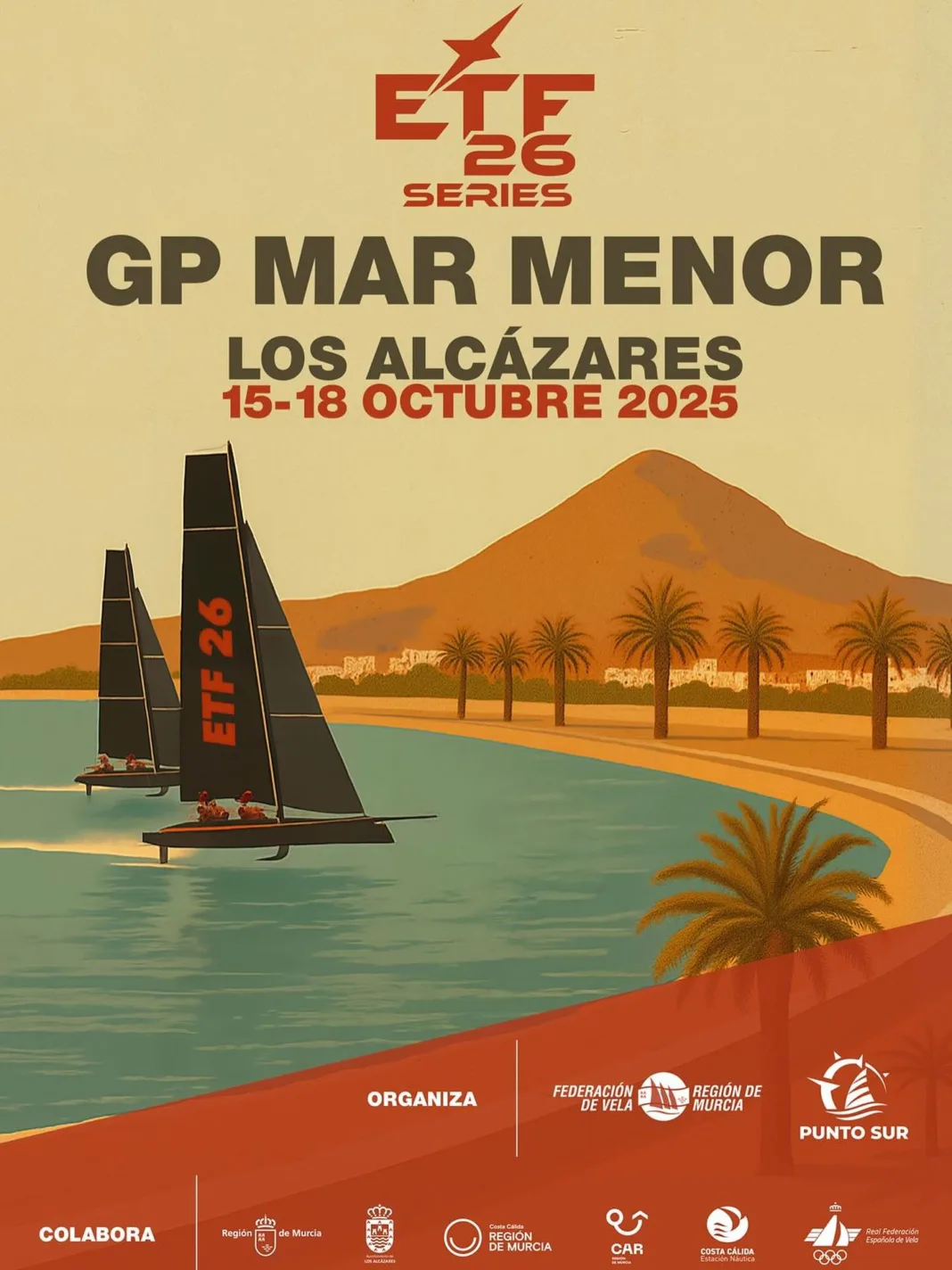El Mar Menor acoge el Gran Premio Internacional de las ETF26 Series en Los Alcázares