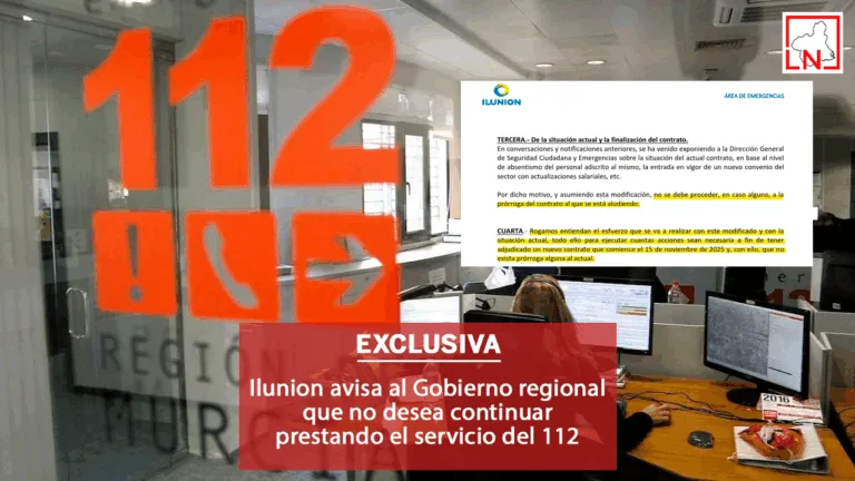 Ilunion avisa al Gobierno regional que no desea continuar prestando el servicio del 112