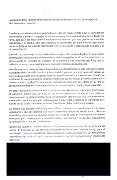 Las coordinadoras del 112 denuncian sobrecarga de trabajo y pérdida de control mientras el servicio supera el límite de llamadas perdidas Las coordinadoras del 112 denuncian sobrecarga de trabajo y pérdida de control mientras el servicio supera el límite de llamadas perdidas