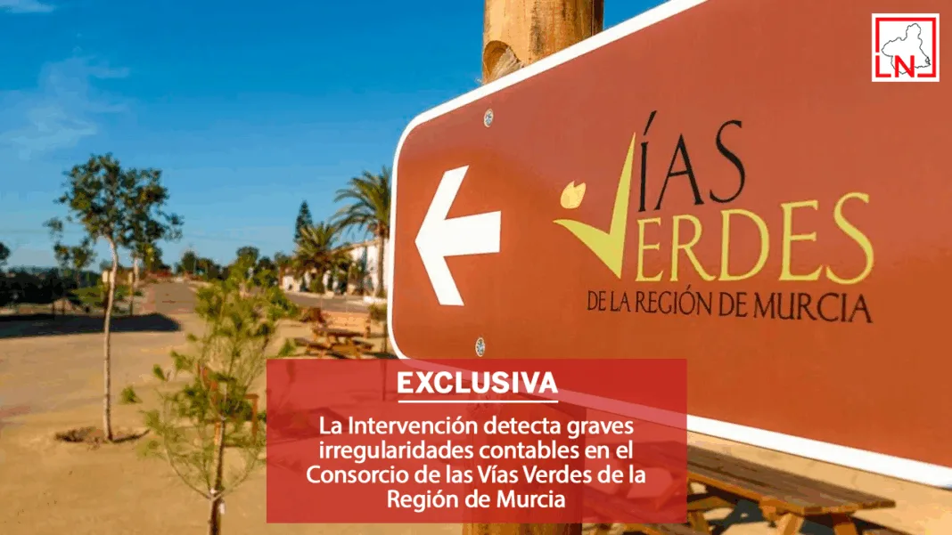 La Intervención detecta graves irregularidades contables en el Consorcio de las Vías Verdes de la Región de Murcia