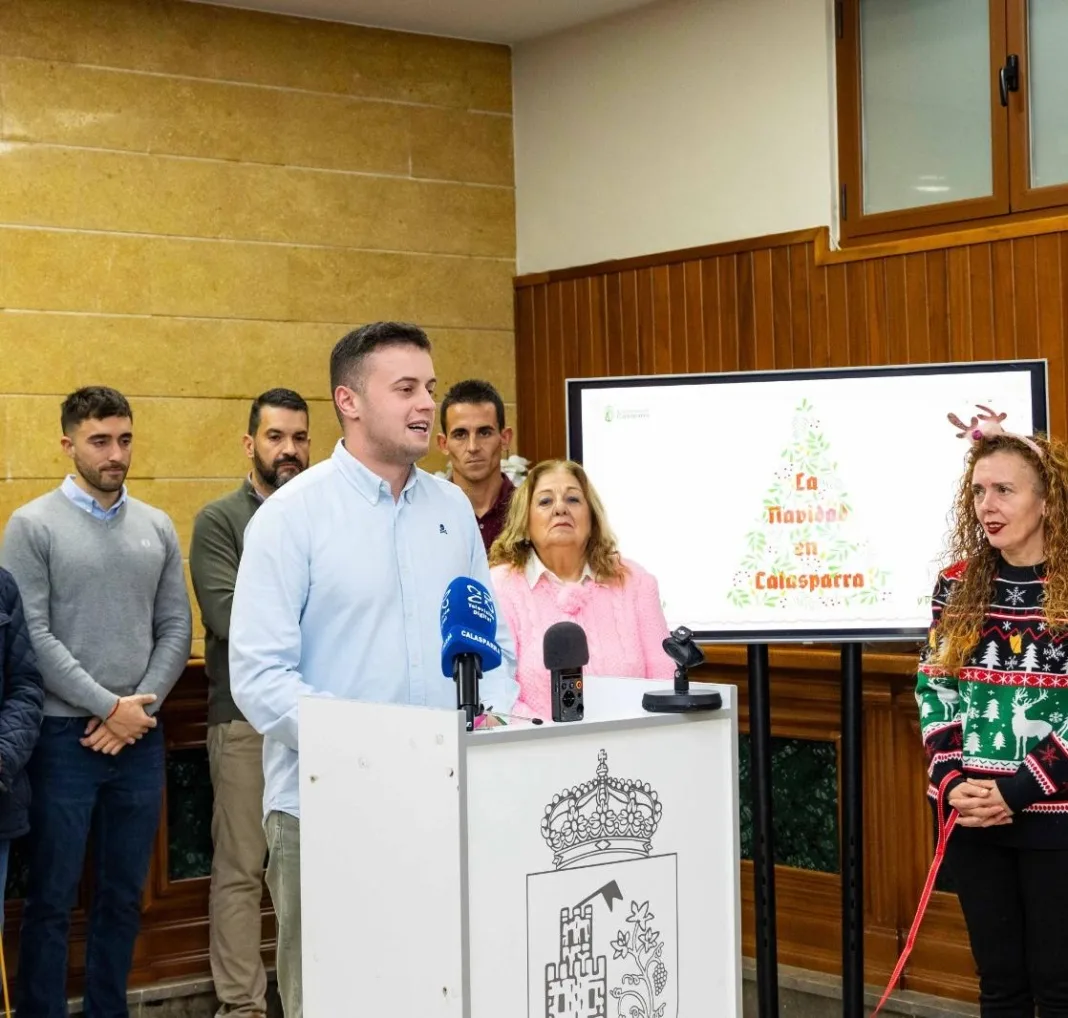 Juan José López - Presentación La Navidad en Calasparra 2025-2026 Calasparra presenta una amplia programación navideña con actividades del 13 de diciembre al 6 de enero