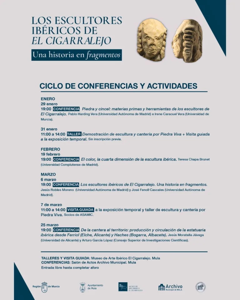 El Museo El Cigarralejo impulsa un ciclo sobre la escultura ibérica con conferencias, talleres y visitas guiadas