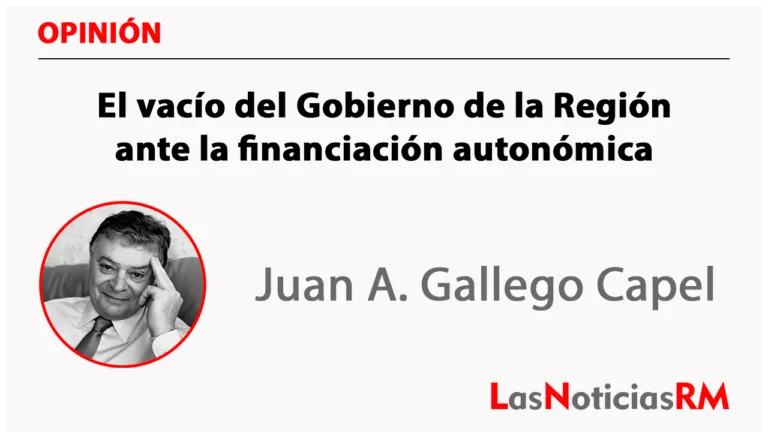 El vacío del Gobierno de la Región ante la financiación autonómica