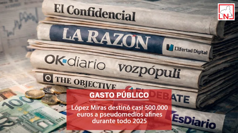 López Miras destinó casi 500.000 euros a pseudomedios afines durante todo 2025