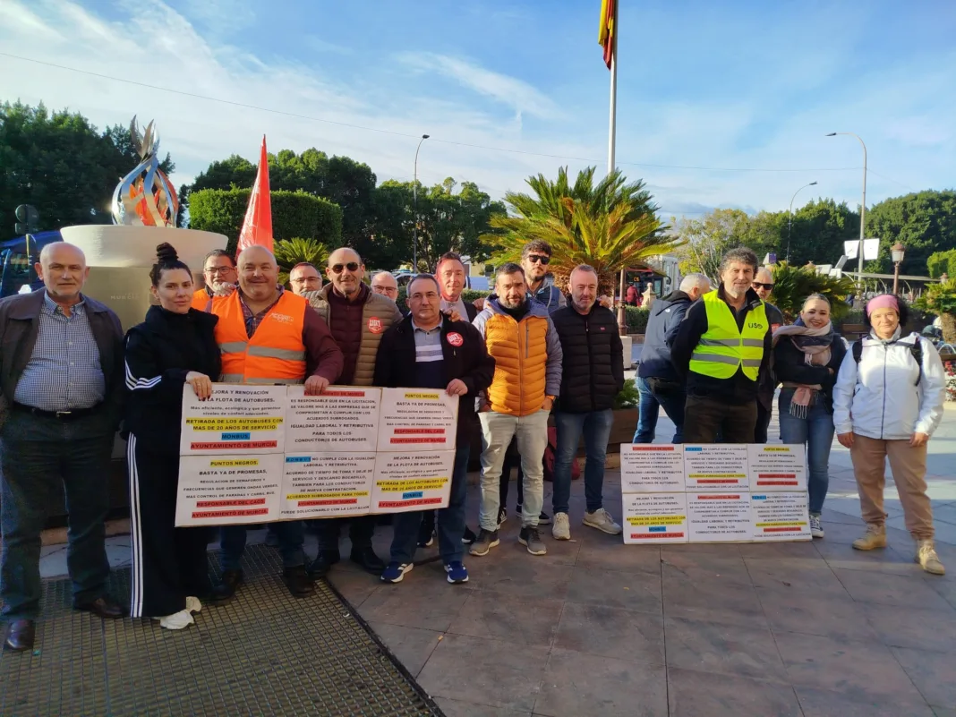CCOO denuncia el deterioro del transporte urbano y de pedanías en Murcia por la dejadez del Ayuntamiento