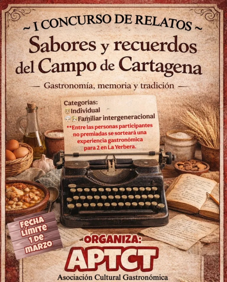 APTCT convoca un concurso para preservar la memoria gastronómica del Campo de Cartagena