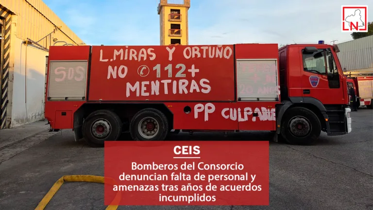 Bomberos del Consorcio denuncian falta de personal y amenazas tras años de acuerdos incumplidos