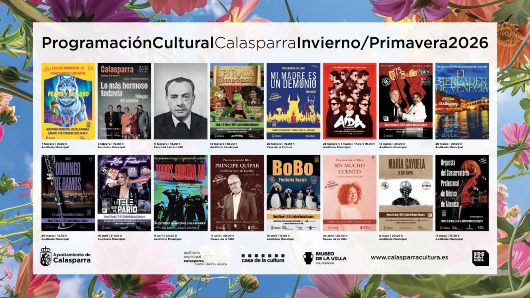 Calasparra presenta una agenda cultural diversa para el primer semestre de 2026