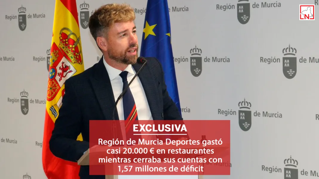 Región de Murcia Deportes gastó casi 20.000 € en restaurantes mientras cerraba sus cuentas con 1,57 millones de déficit Región de Murcia Deportes gastó casi 20.000 € en restaurantes mientras cerraba sus cuentas con 1,57 millones de déficit