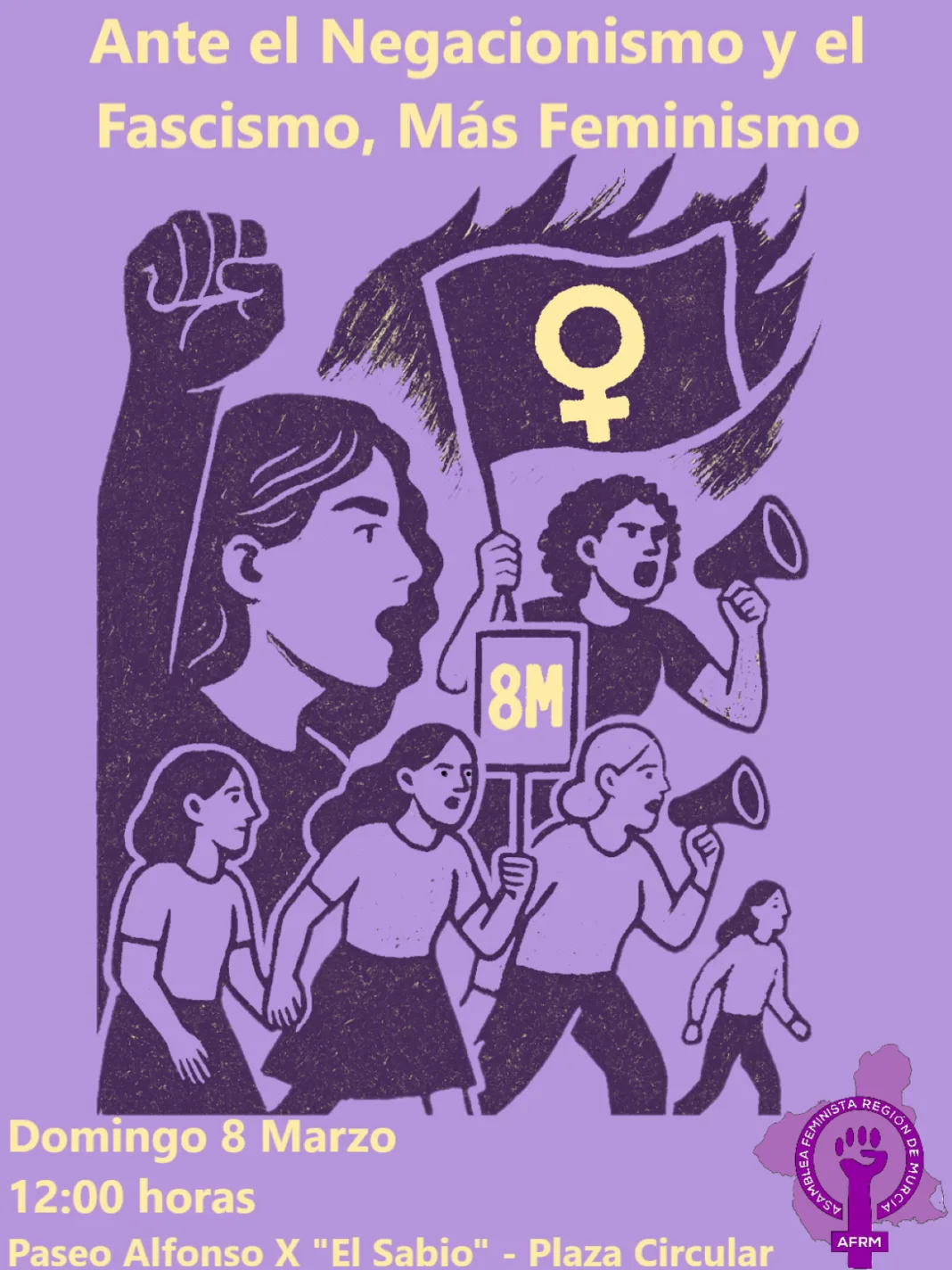 La Asamblea Feminista convoca la manifestación del 8M en Murcia contra el negacionismo