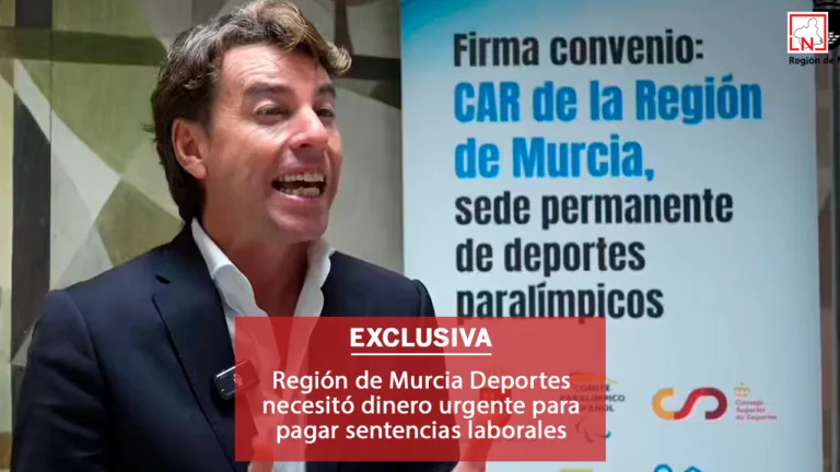 Región de Murcia Deportes necesitó dinero urgente para pagar sentencias laborales