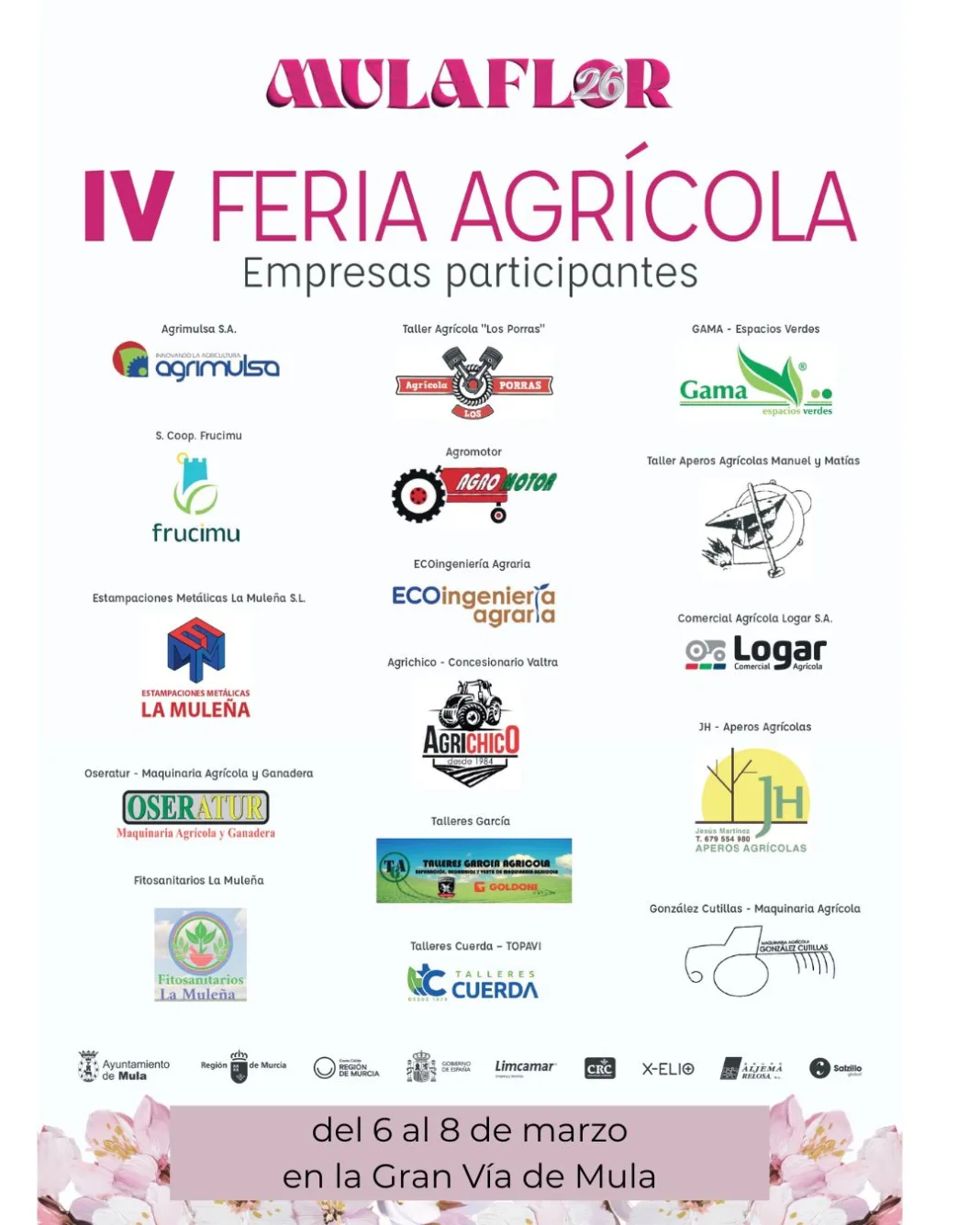 La IV Feria Agrícola de Mula reivindica a las empresas que sostienen la floración La IV Feria Agrícola de Mula reivindica a las empresas que sostienen la floración