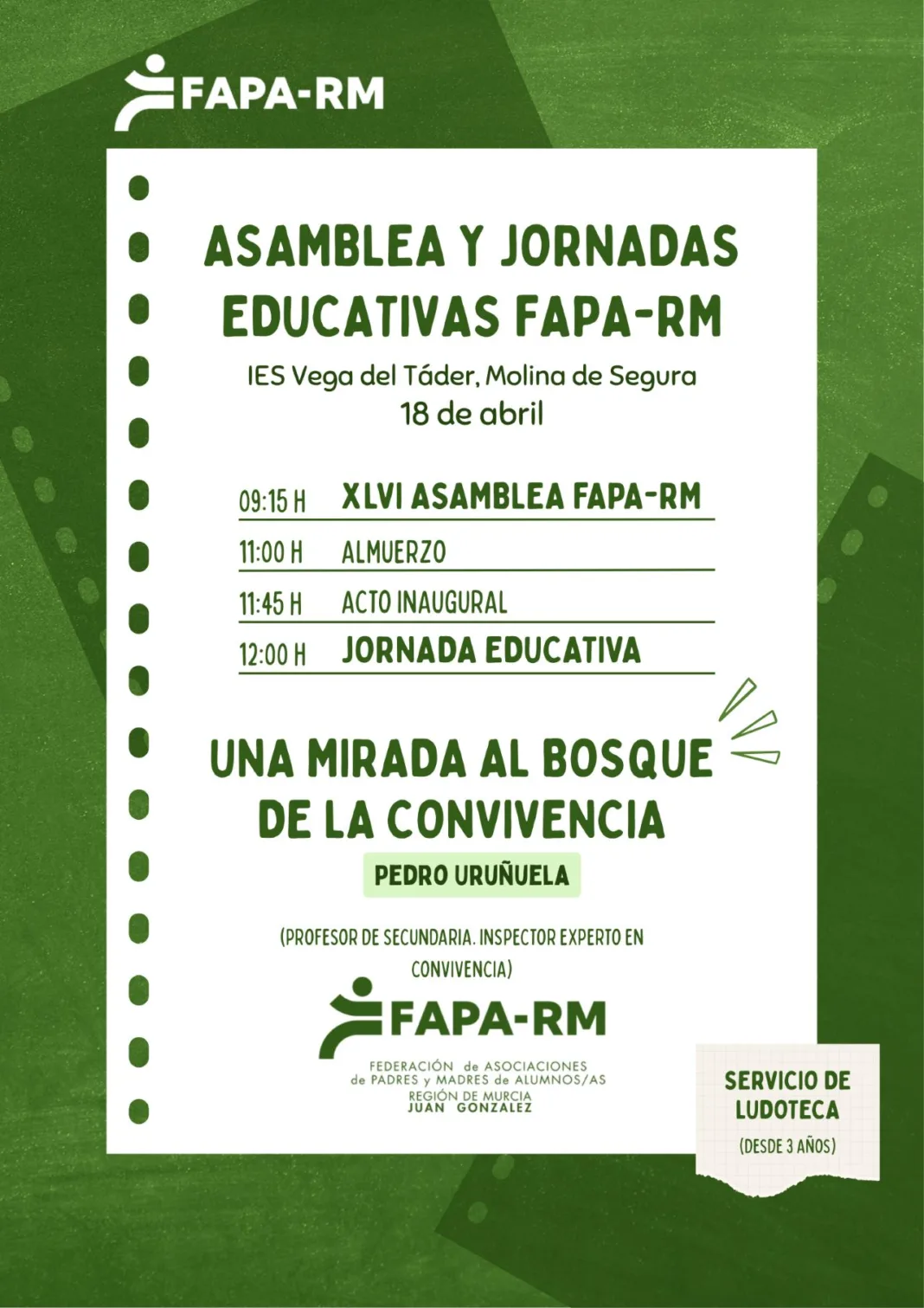 FAPA RM celebra en Molina una asamblea y jornadas sobre convivencia educativa