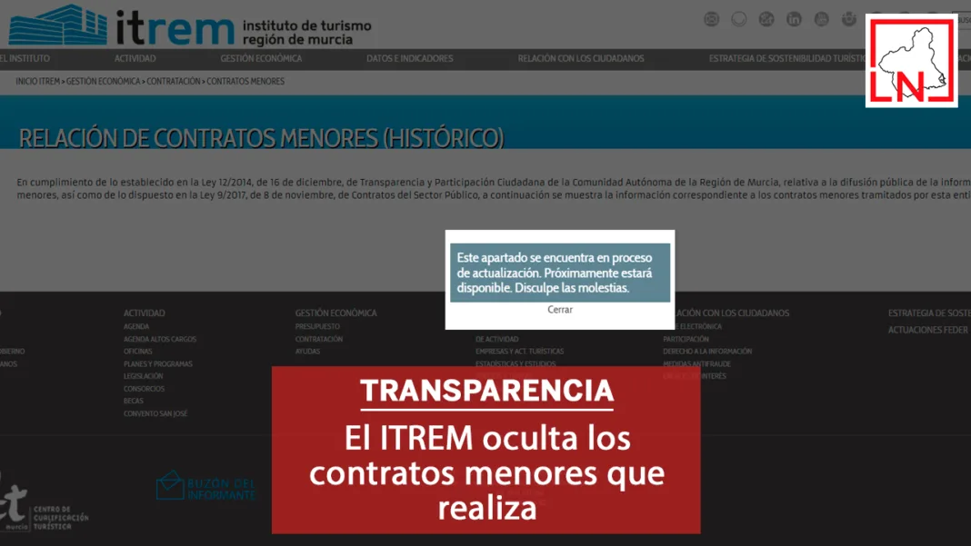 El ITREM oculta los contratos menores que realiza