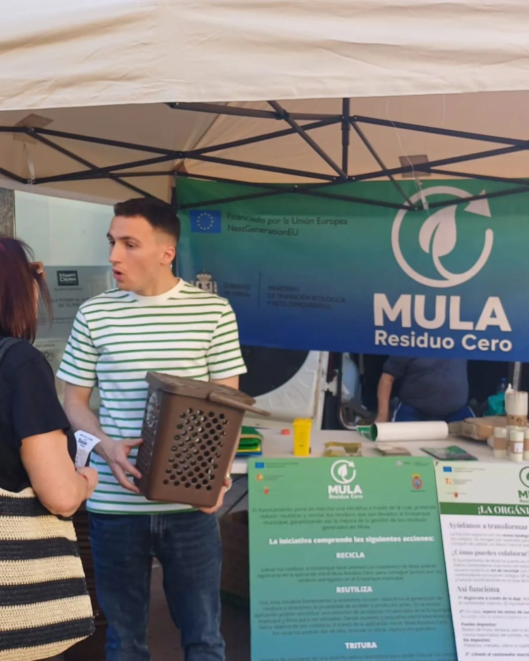 Mula activa el contenedor marrón con una Semana del Reciclaje Mula activa el contenedor marrón con una Semana del Reciclaje