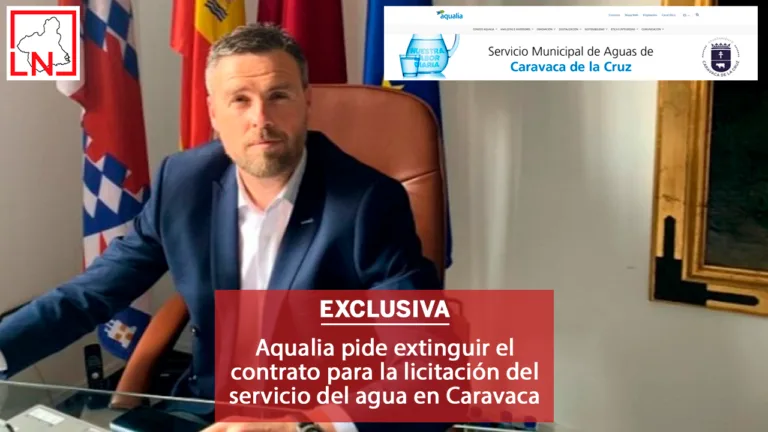 Aqualia pide extinguir el contrato para la licitación del servicio del agua en Caravaca