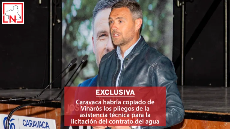 Caravaca habría copiado de Vinaròs los pliegos de la asistencia técnica para la licitación del contrato del agua