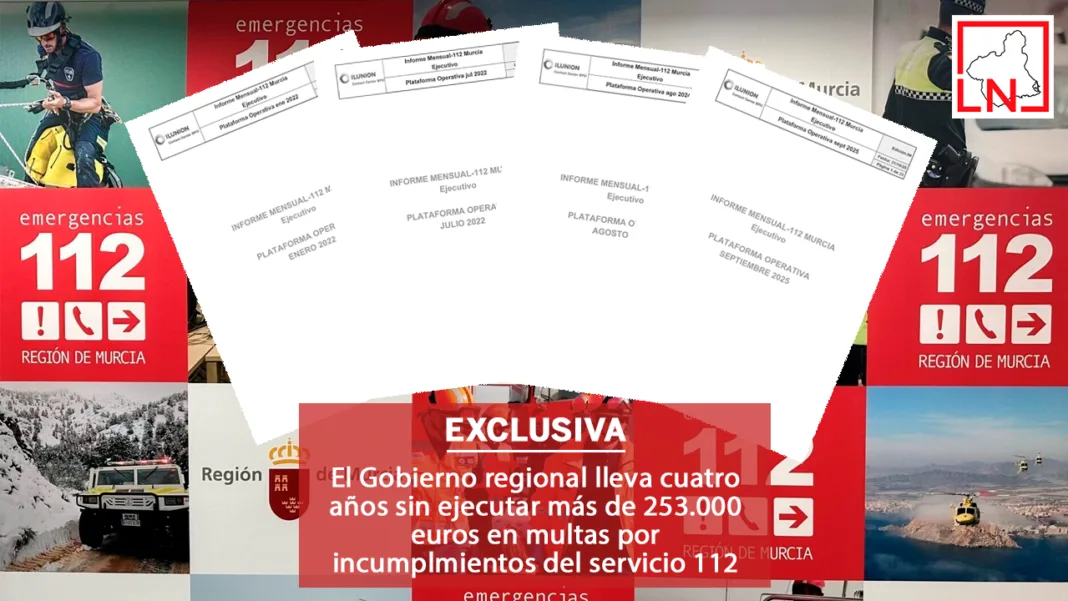 El Gobierno regional lleva cuatro años sin ejecutar más de 253.000 euros en multas por incumplmientos del servicio 112