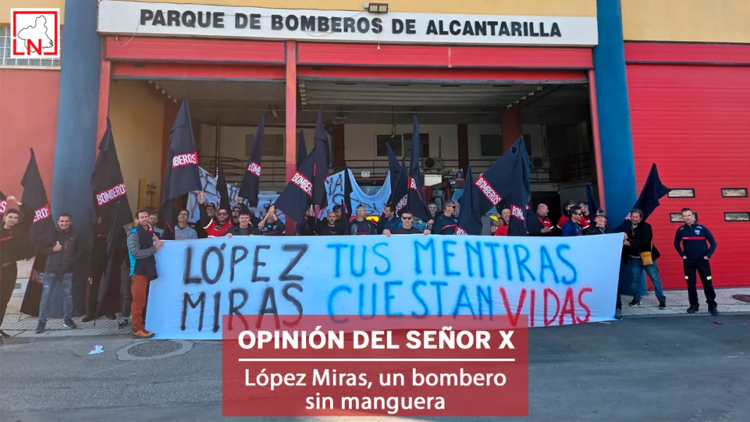 López Miras, un bombero sin manguera