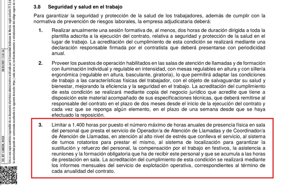 El Gobierno regional lleva cuatro años sin ejecutar más de 253.000 euros en multas por incumplmientos del servicio 112