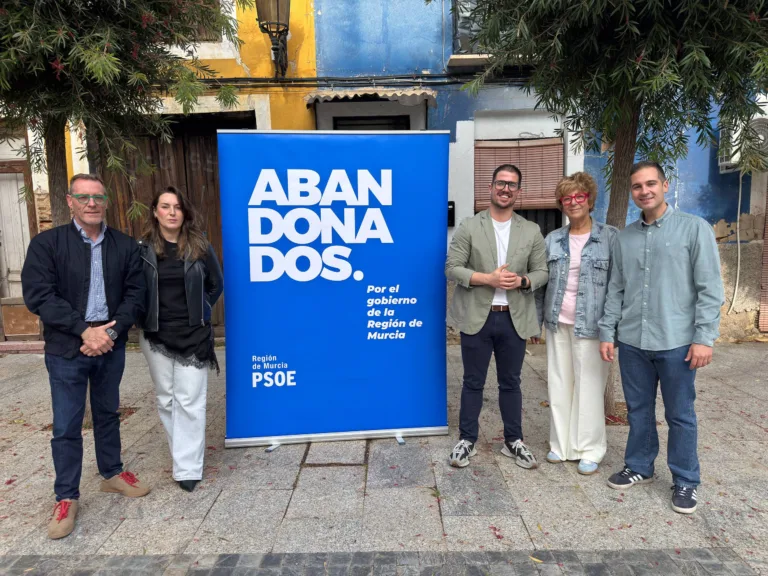 El PSOE acusa a López Miras de abandonar Alcantarilla en vivienda