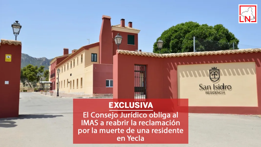 El Consejo Jurídico obliga al IMAS a reabrir la reclamación por la muerte de una residente en Yecla
