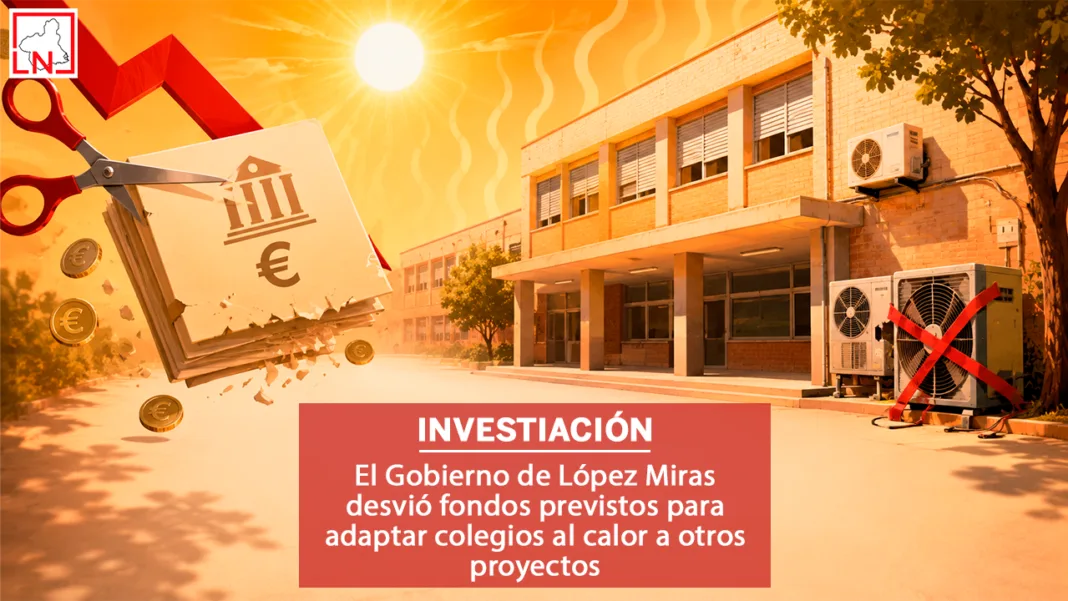 El Gobierno de López Miras desvió fondos previstos para adaptar colegios al calor a otros proyectos