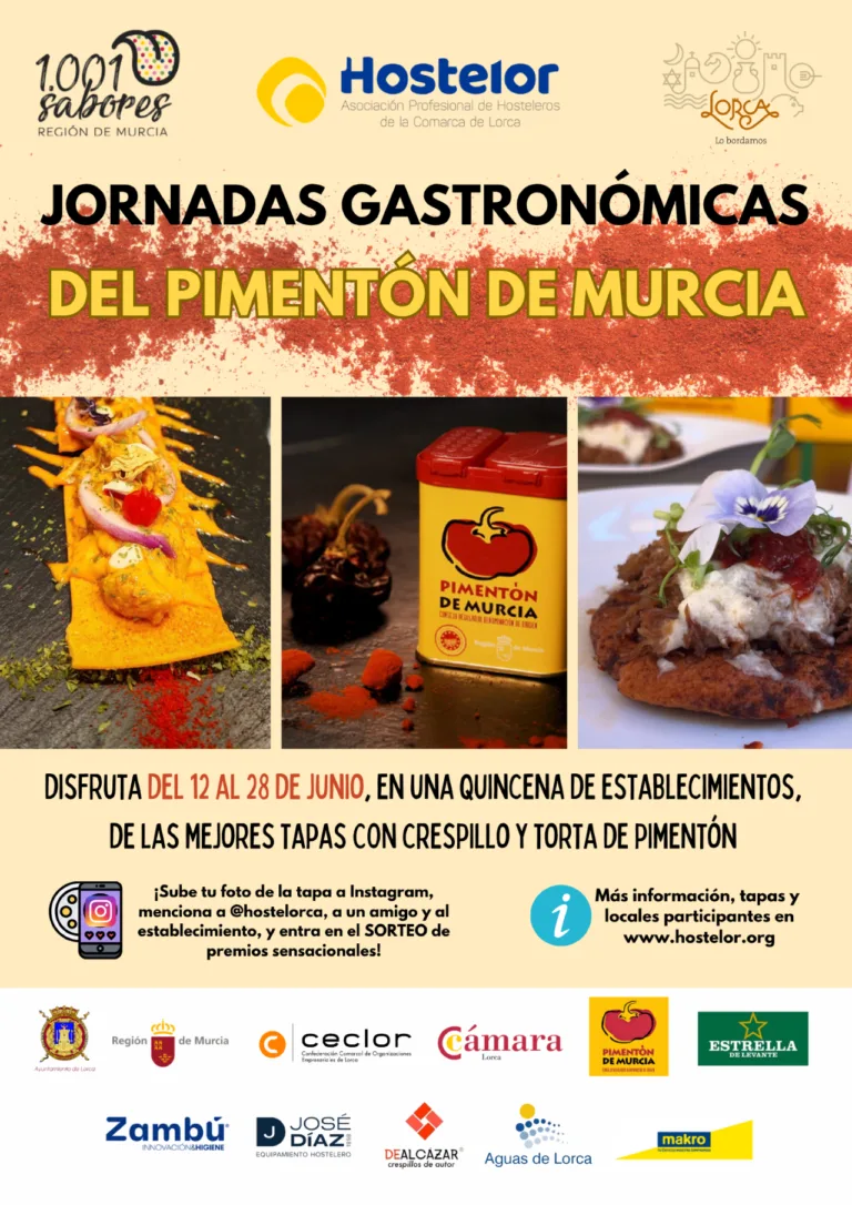 Lorca saboreará el Pimentón de Murcia con 15 tapas creativas