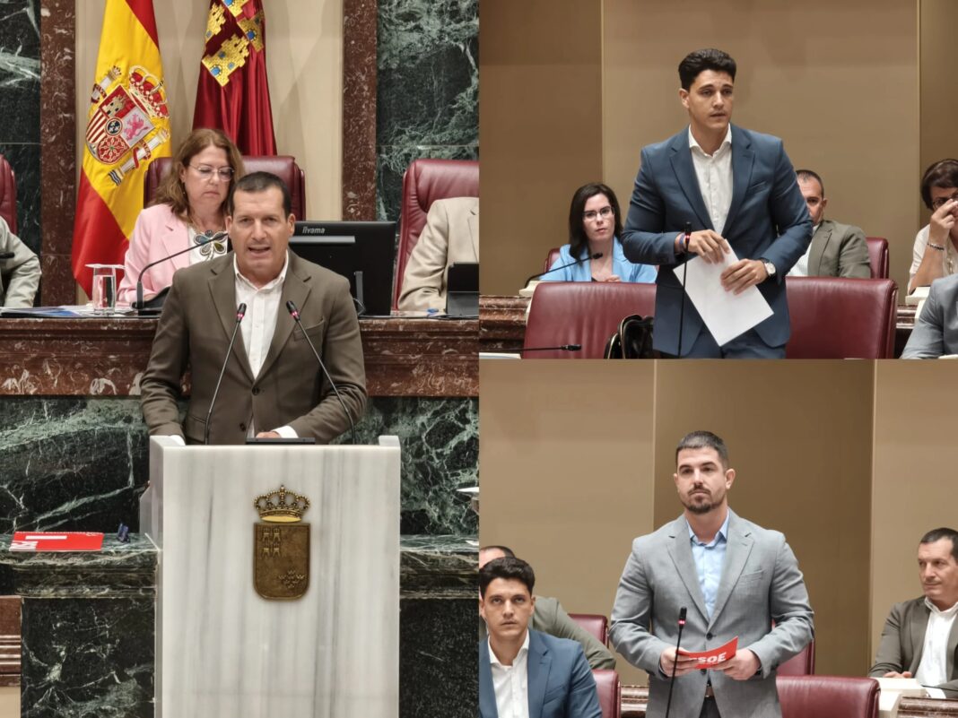 El PSOE acusa a López Miras de abandonar sanidad, aulas y Mar Menor