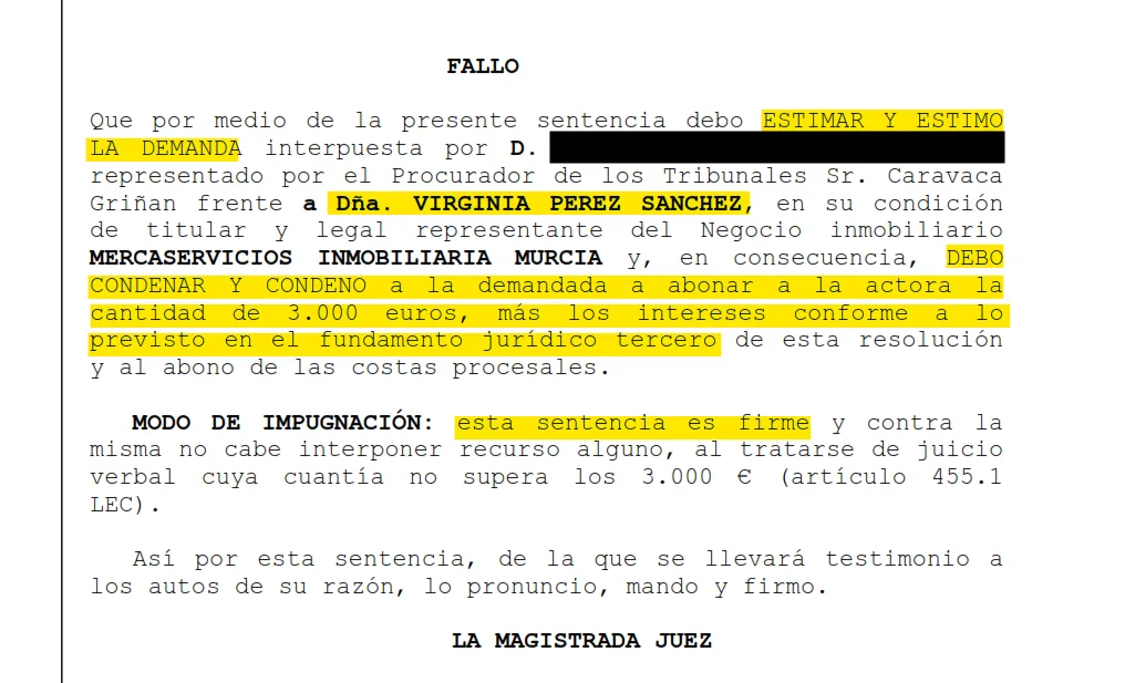 La concejala de VOX investigada por presunta falsificación fue condenada a devolver 3.000 euros La concejala de VOX investigada por presunta falsificación fue condenada a devolver 3.000 euros