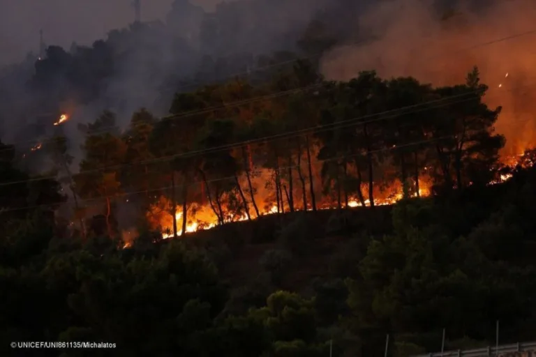 UNICEF alerta del impacto de los incendios y la ola de calor en la infancia