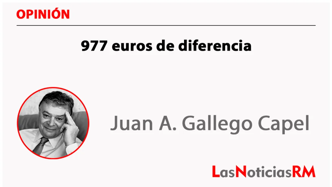 977 euros de diferencia