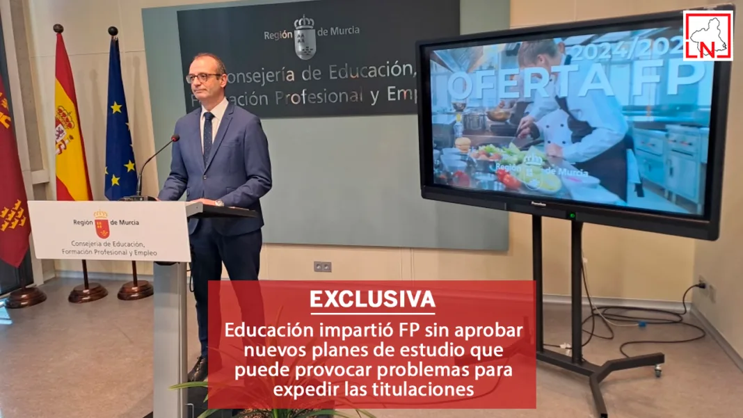 Educación impartió FP sin aprobar nuevos planes de estudio que puede provocar problemas para expedir las titulaciones