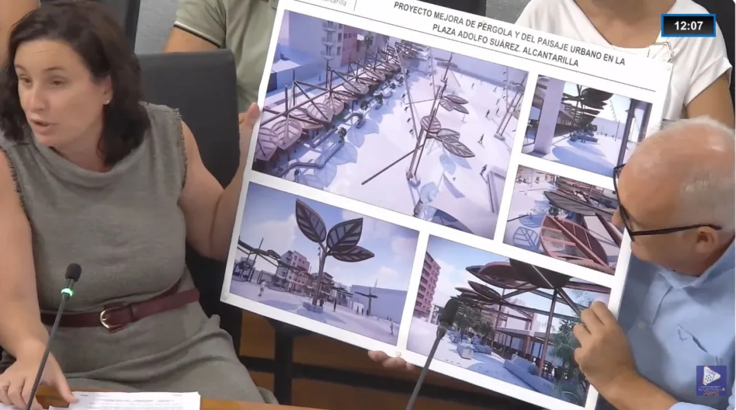 Alcantarilla acuerda por unanimidad abrir a los vecinos la transformación de la plaza Adolfo Suárez