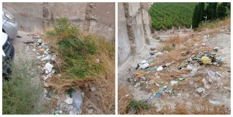 IU denuncia un año sin limpiar Los Egíos y exige al alcalde de Cieza actuar