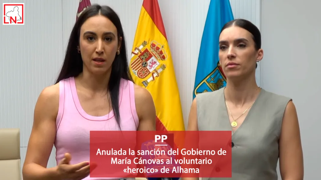 Anulada la sanción del Gobierno de María Cánovas al voluntario «heroico» de Alhama Anulada la sanción del Gobierno de María Cánovas al voluntario «heroico» de Alhama
