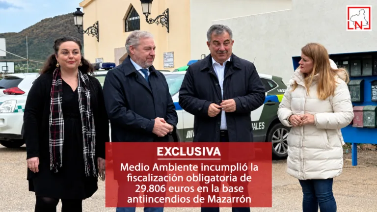 Medio Ambiente incumplió la fiscalización obligatoria de 29.806 euros en la base antiincendios de Mazarrón
