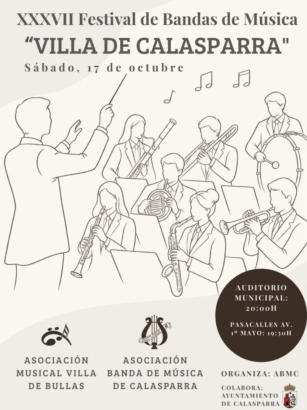 Festival de Bandas de Música Villa de Calasparra Calasparra y Bullas unen sus bandas en una noche de pasacalles y concierto